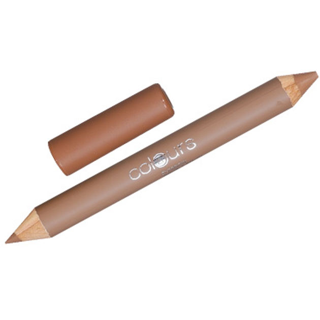 Двусторонний карандаш для бровей COLOURS - Кашемировый кремовый