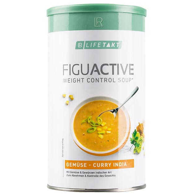 Figu Active Растворимый суп для контроля веса овощной с карри Индия